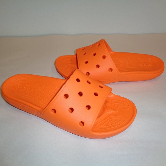 orange crocs size 8